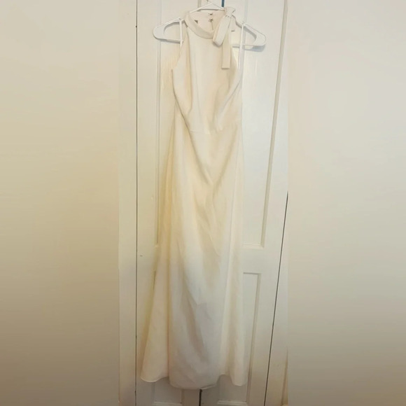 After Six 6827 Bow-Neck Open-Back Trumpet Gown in IVORY - Picture 4 of 8